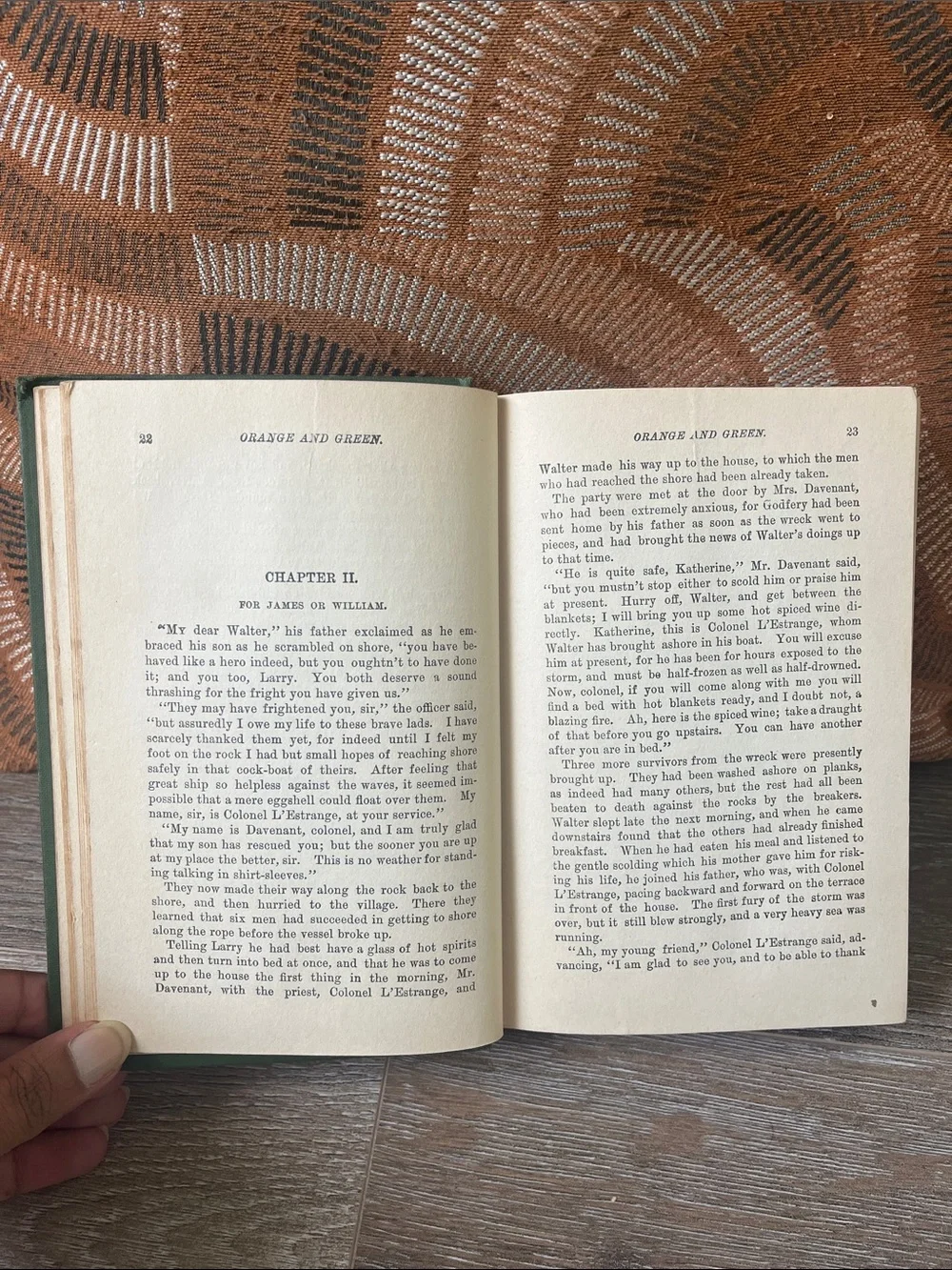 Orange and Green by G.A. Henty - Green Cloth Hardcover
